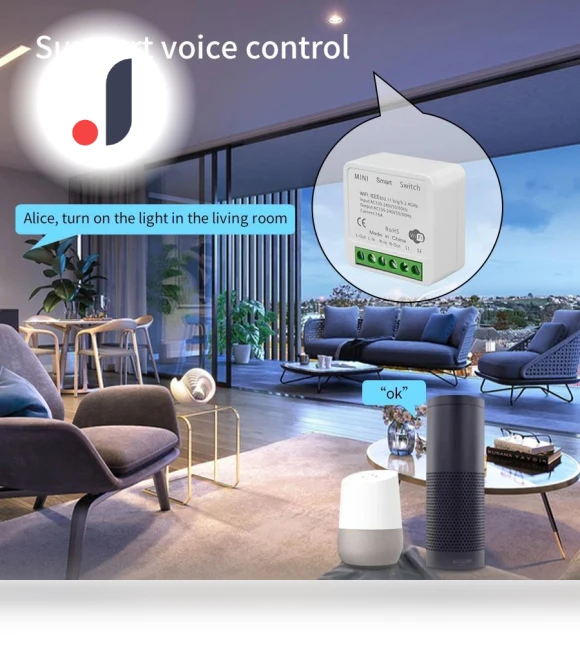 Smart WiFi Switch Module with RF433Mhz Breaker Relay — Smart Home Modules, Build My Home