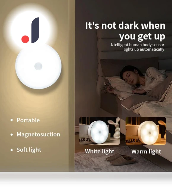 Upgraded Motion Sensor Lights LED Night Light — Night Lights, Build My Home