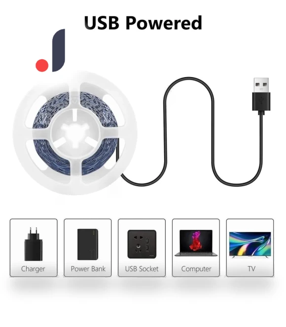 USB LED Strip Light with Touch Switch Dimmer — LED Strips, Build My Home