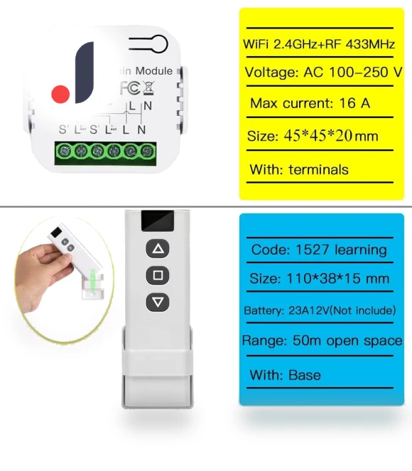 WiFi Smart Curtain Switch — Smart Home Modules, Build My Home