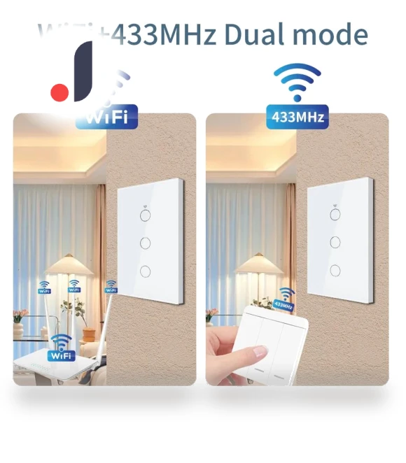 WiFi Touch Wall Smart Switch — Smart Home Modules, Build My Home