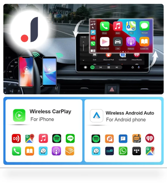 Wireless Android Auto and Carplay Adapter — Phone Accessories, JOHO - CarGear