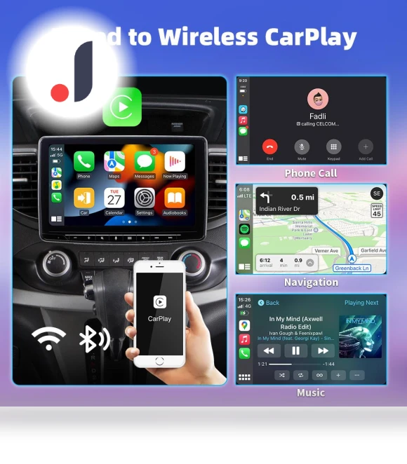 Wireless CarPlay Android Auto Adapter — Car Accessories & Gadgets, Kebidumei
