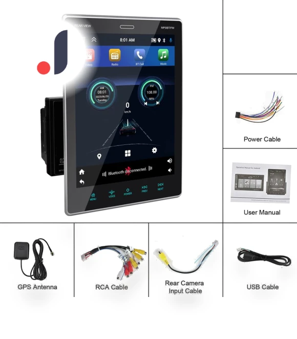 2 Din Carplay MP5 Player — Stereo Receivers, Reakosound