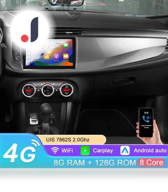 9-inch Carplay 4G 2 Din Android 13 Car Radio — Stereo Receivers, Hizpo