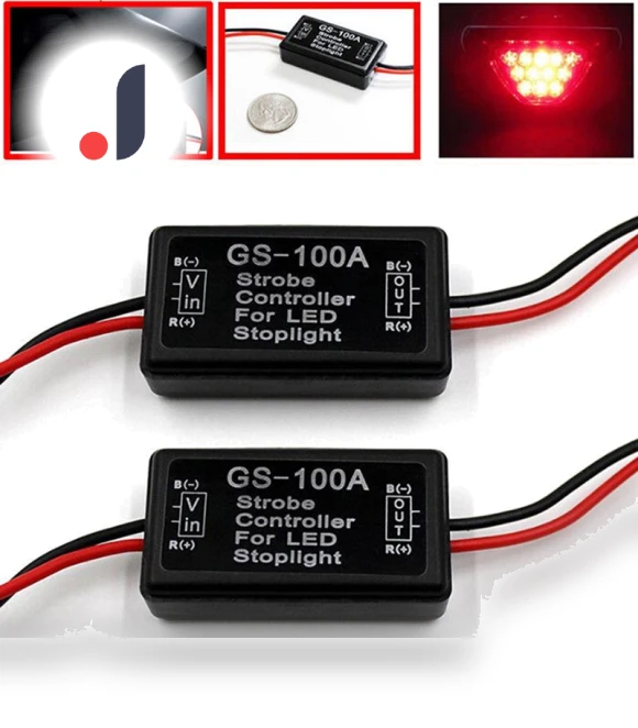 LED Brake Light Strobe Flash Controller Module — Vehicle Safety Signals, Dulcet