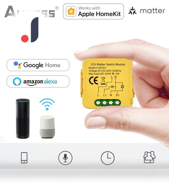 Wi-Fi Smart Switch Module — Smart Home Modules, AUBESS