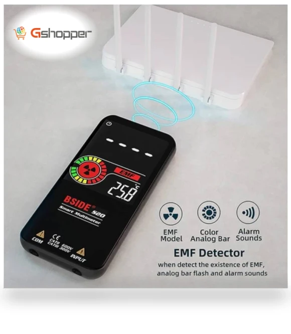 Electromagnetic Radiation Detector Multimeter with Color Screen — Geiger Counters, BSIDE