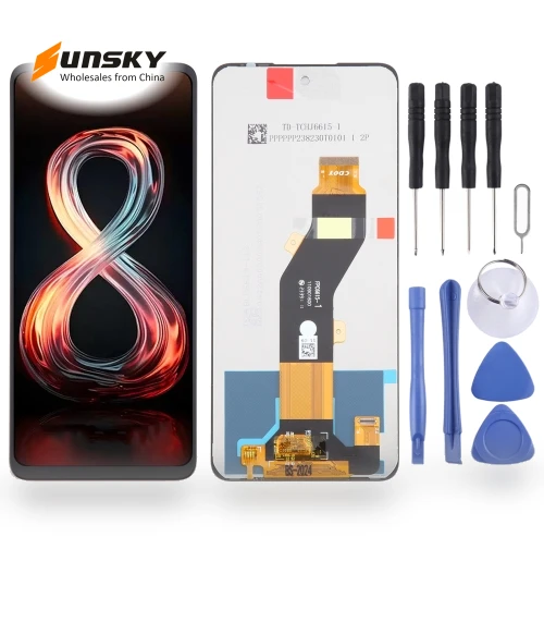 LCD Screen with Digitizer Full Assembly for Infinix Smart 8 Pro — Screens, Infinix