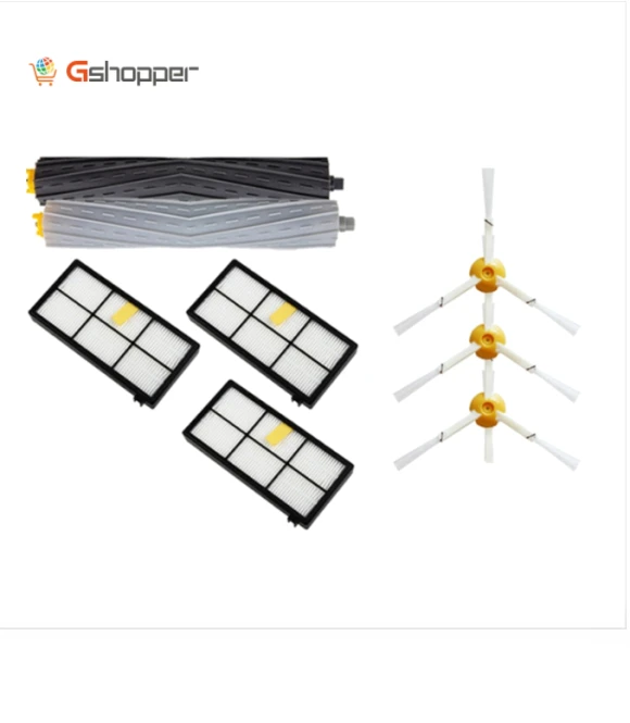 Vacuum Robot Accessories Debris Extractor & Hepa Filter & Side Brush for iRobot Roomba 800 900 Series — Parts & Accessories, iRobot