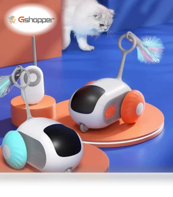 Intelligent Dual Mode Electric Gravity Running Car Cat Toy — Interactive Animal Companions