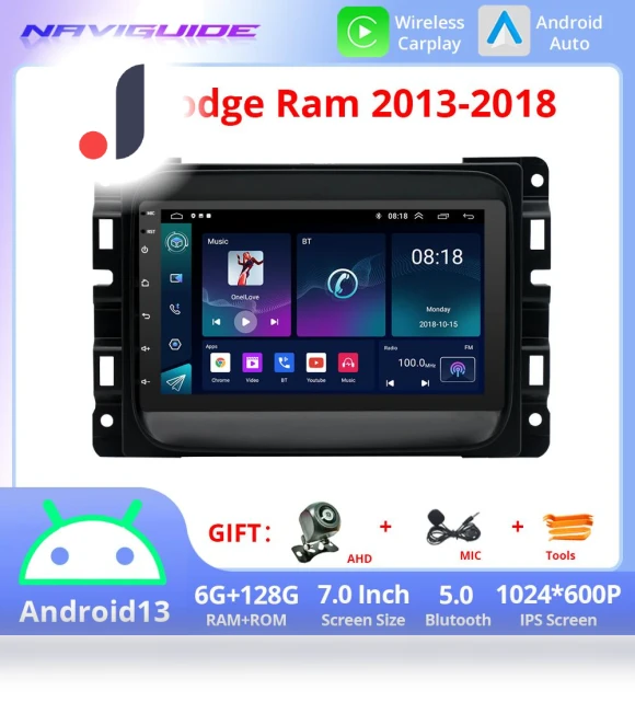 7-inch Android 13 Car Stereo — Stereo Receivers, NAVIGUIDE Car Life