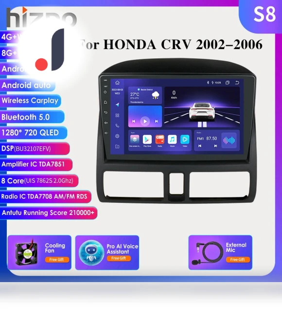 Android 12 Car Multimedia Player — Navigation & GPS Accessories, Hizpo