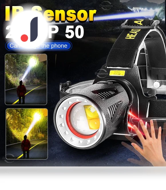LED Touch Flashlight XHP50 — Flashlights, Factory Discount Outlet