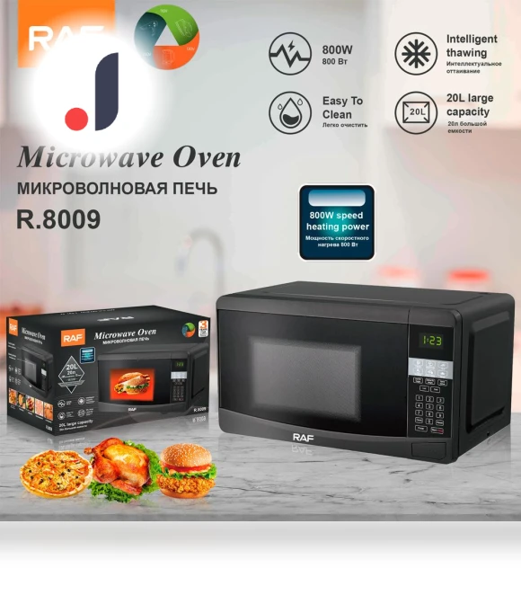 Microwave with Visual Touch Screen — Microwave Ovens, DZL General Home Appliances