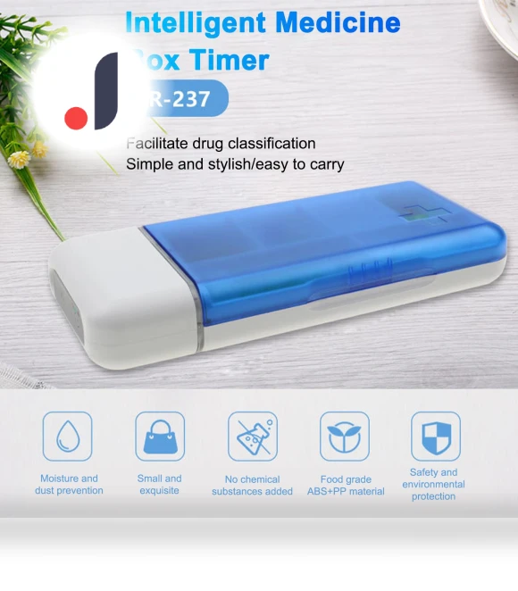 Portable Mini Pill Box with Timer Reminder — Medication Accessories, Beautyyy