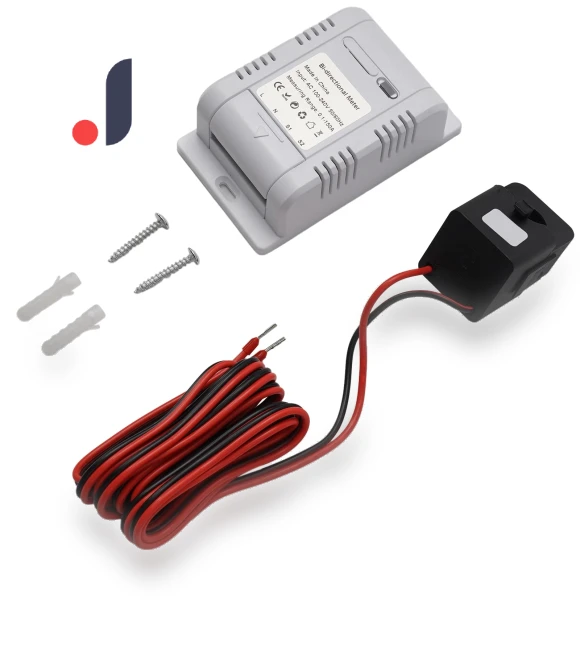 Smart Bi Directional WiFi Energy Meter with 150A Clamp Current Sensor — Energy Measurement Tools, White Dream