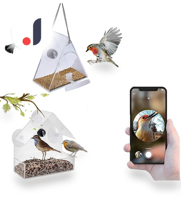 Smart Bird Feeder with Camera — Outdoor & Wildlife Cameras, Xingben Four
