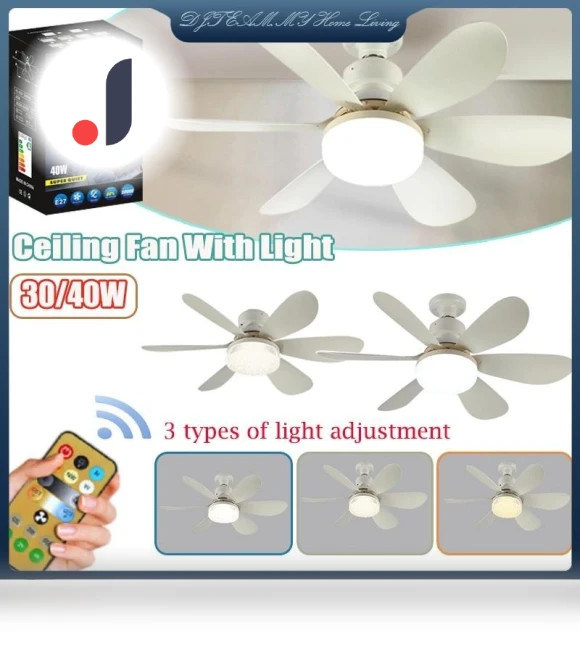 Smart Ceiling Fan with Remote Control and LED Light — Ceiling Fan Wall Controls, The Romantics