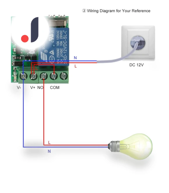 Smart Home 433 MHz DC 12V 1CH Wireless Remote Control Relay Receiver Transmitter — Remote Controls, Elegant Living House