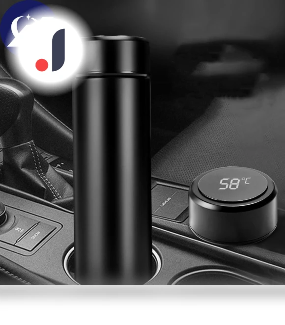 Smart Stainless Steel Thermos with LCD Touch Screen — Beverage Warmers, TOP HOME-002