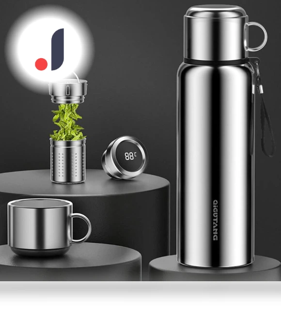 Smart Temperature Display Vacuum Insulated Thermos — Flasks, Refreshing Home