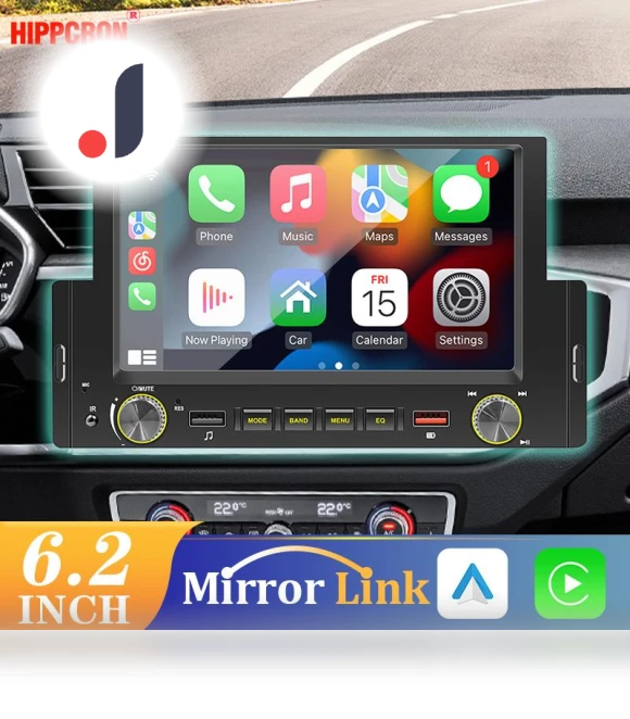1din CarPlay Android Auto Car Radio — Stereo Receivers, Cars Auto Home