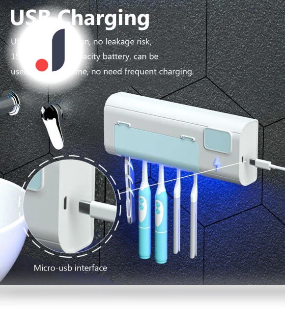 Automatic Wall-Mounted Toothbrush Sterilizer — Toothbrush Holders, TOP-HOME MALL