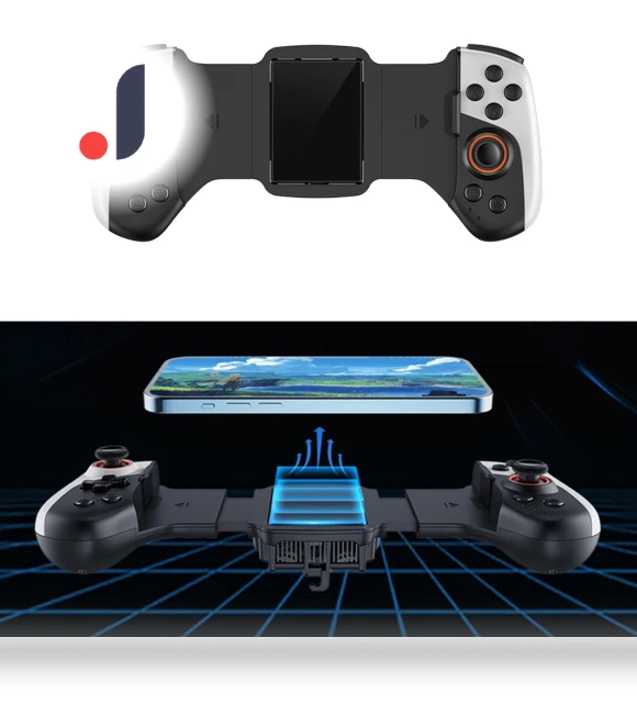 Bluetooth Gamepad with Cooling Telescopic Controllers — Gamepads & Standard Controllers, Cyprinoid
