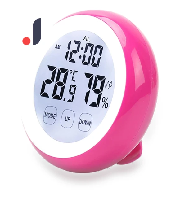 Creative Round Alarm Clock with Touch Screen — Clocks, Factory Discount Outlet