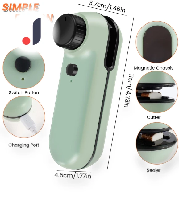 Mini Bag Sealer and Cutter — Vacuum Bags, Refreshing Home