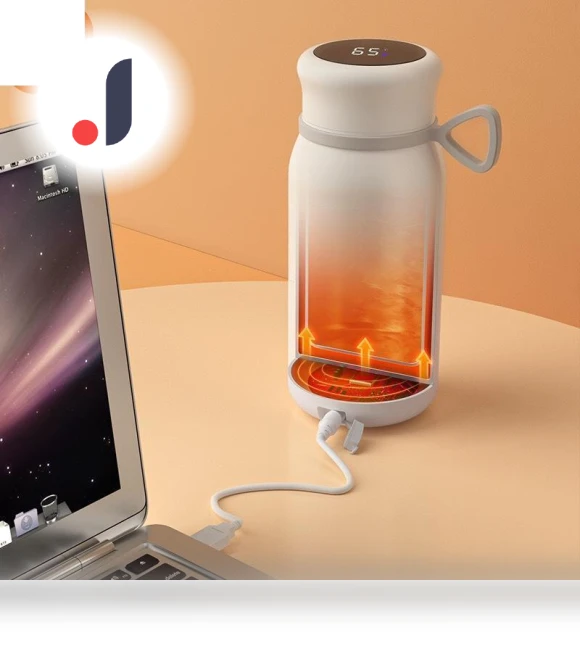 Smart Display Temperature Heating Thermos — Travel Drinkware, Factory Discount Outlet