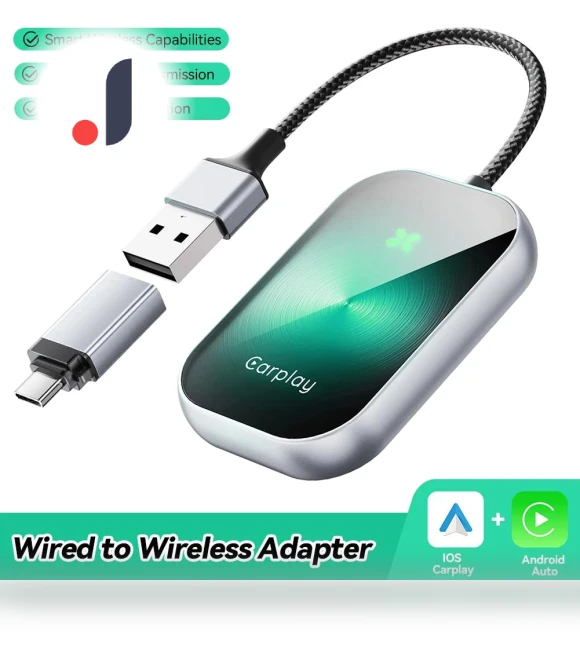 Wireless CarPlay Adapter 2 in 1 — Phone Accessories, JOHO - CarGear