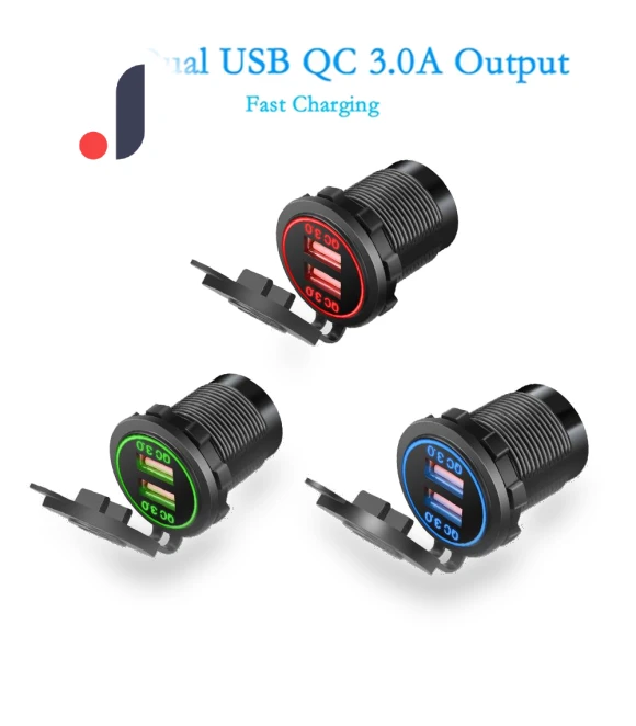 Dual USB Car Charger with Smart Fast Charge — Chargers, Cars Auto Home
