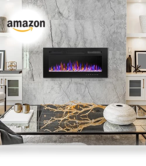 Electric Fireplace Wall Mounted and Recessed — Electric Heating Solutions, BETELNUT
