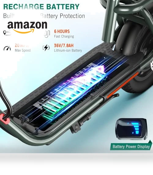 Electric Scooter with Seat — Electric Self-Balancing Scooters, SISIGAD