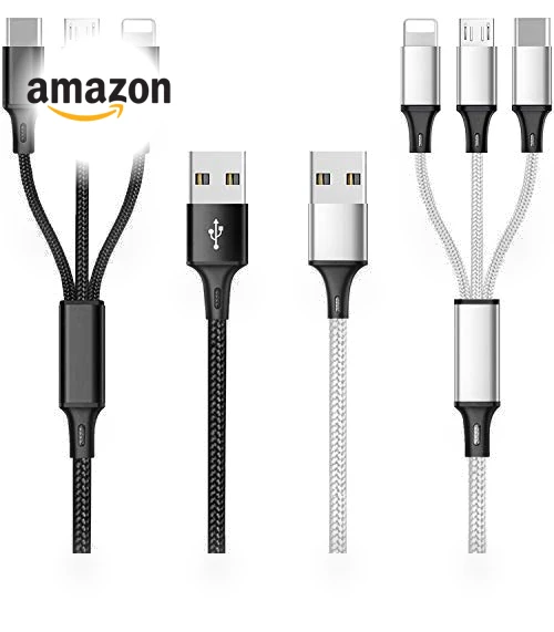 Multi USB Charging Cable 3A, 3 in 1 Fast Charger Cord Connector — Chargers, TOPWIN