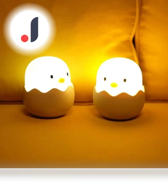 Silicone Touch Sensor Chicken Egg LED Night Light — Night Lights, We Satisfied
