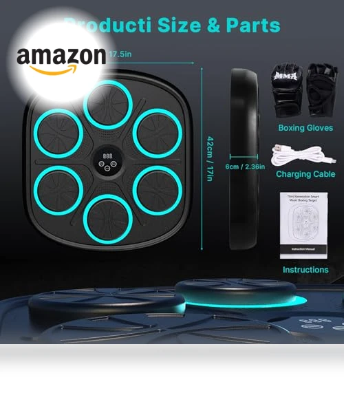 Smart Bluetooth Wall Mounted Punching Trainer — Boxing Training Gear, TGHIJKK