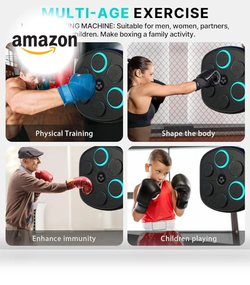 Smart Bluetooth Wall Mounted Punching Trainer — Boxing Training Gear, TGHIJKK