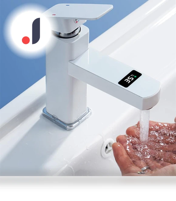 Touch LED Digital Display Temperature Sink Faucet — Smart-Touch Kitchen Faucets, TOP-HOME MALL