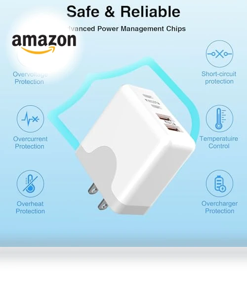 Fast Charging Wall Plug with 4 Ports — Chargers, Shenzhen Xingda Tong wire and cable Co.,LTD