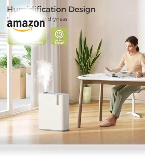Smart WiFi Air Purifier with Humidifier — Air Moisturizers, Dhyala