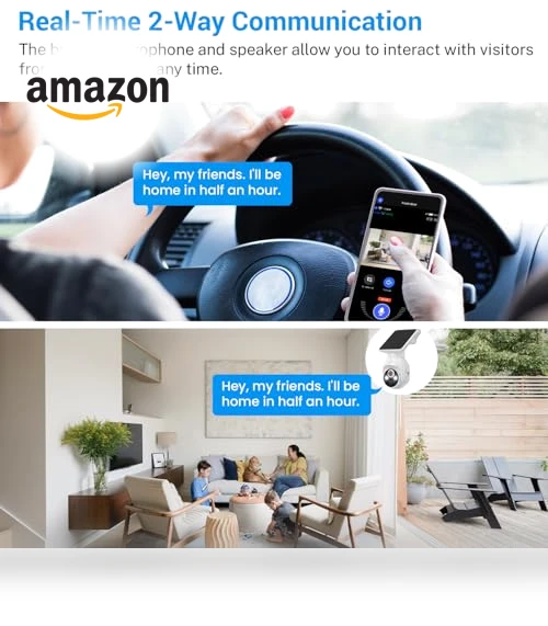 1080p Security Camera with Solar Panel — Security Cameras, FameVibe