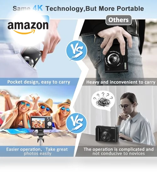 4K Digital Camera with Autofocus — Mirrorless Cameras, Rovemre
