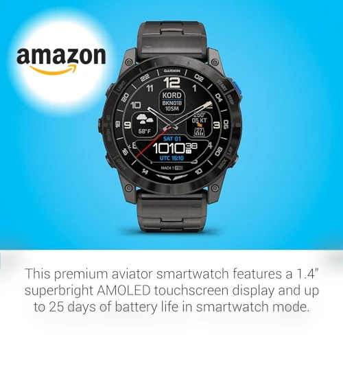 Aviator Smartwatch with GPS Moving Map — GPS Units, Garmin