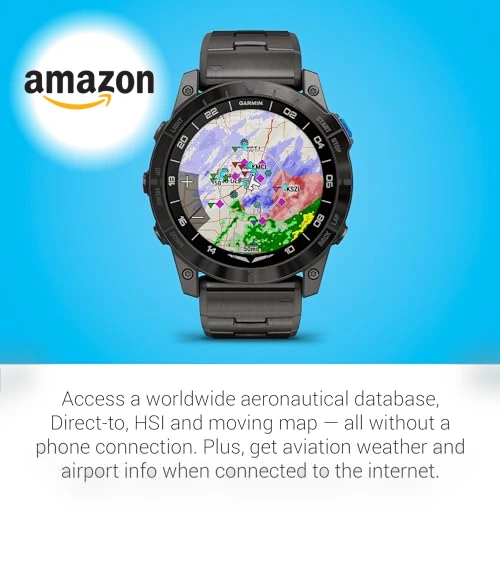 Aviator Smartwatch with GPS Moving Map — GPS Units, Garmin