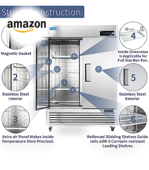 Commercial Refrigerator Reach-in — Mini Fridges, ICECASA