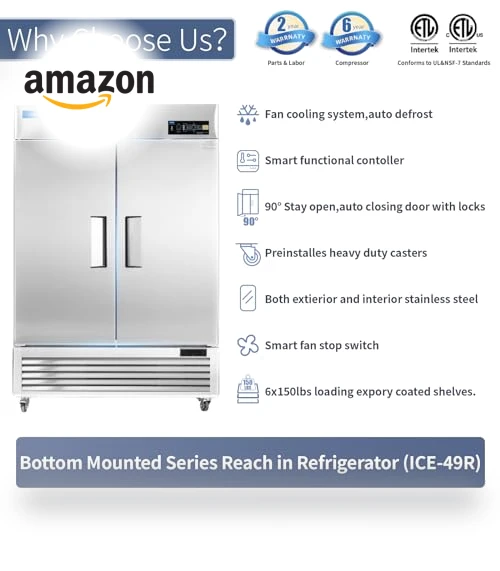 Commercial Refrigerator Reach-in — Mini Fridges, ICECASA
