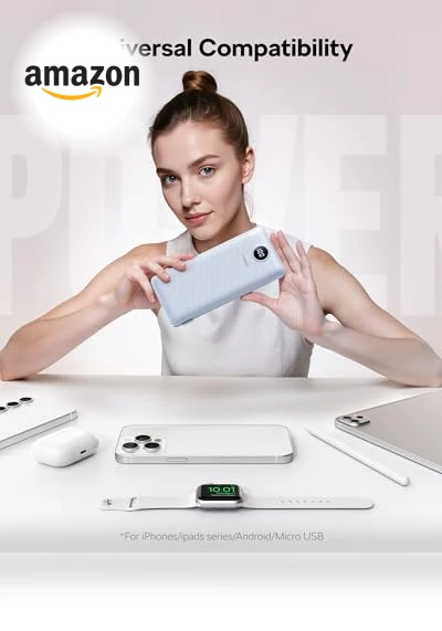 Portable Charger with Built-in Cables — Charging Solutions, VEGER